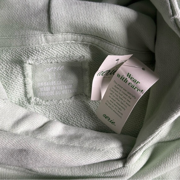 Aerie Sea-foam Green Hoodie - Picture 5 of 6